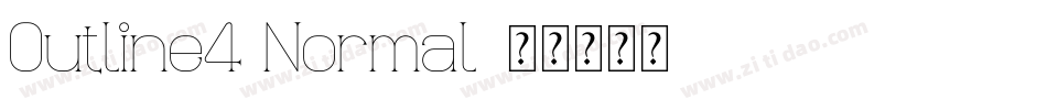 Outline4 Normal字体转换